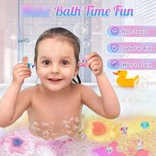 Bombas de Baño Sorpresa de Sirena 8 Piezas, Seguras y Divertidas para Niñas - color - Ver 6