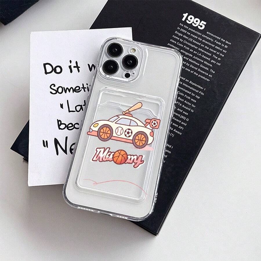 スマホケース カード収納ケース シンプルデザイン ユニセックス 大人上品 TPUケース 四隅耐衝撃 全面保護 耐衝撃 傷防止 カメラレンズ保護 17pro Max/17pro/17/11/12/13/14/15/15Pro/15PluS/15Pro Max/16/16Pro/16PluS/16Pro Max/MIN/X/XR 対応 インスタ映え 贈り物に最適 - 透明 - チェックする 1