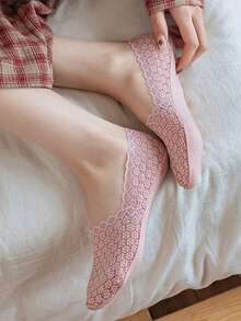 1/5/10 Pairs Spring And Summer Women's Student Skin Friendly Breathable Elastic Not Loose Hollow Out Not Falling Off And Cool Not Stuffy Boat Socks - Multicolor - View 6