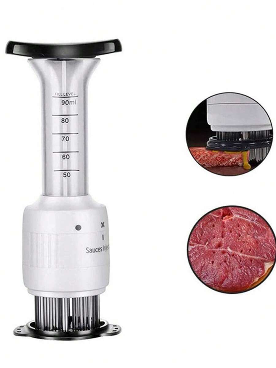 Aguja para carne, inyector de cocina, ablandador de carne, utensilio de cocina para filetes de pollo, ablandador de carne para barbacoa - Multicolor - Ver 1
