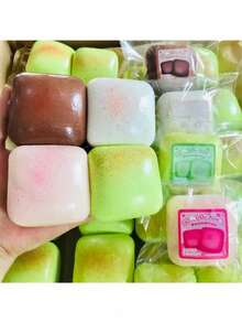 Hawaii Mini Squishy Cake, Slow Rebound, Pressure Relief, Soft & Fine Texture, Creative Stress Relief Toy, Relaxing Mood Booster, Holiday/Birthday Gift For Friends (May Be Slightly Compressed During Shipping, Which Can Cause Stickiness But Won't Affect The Feel.Recommended For Those Who Don't Mind A Bit Of Stickiness) N711 - Nhiều màu - Xem 3