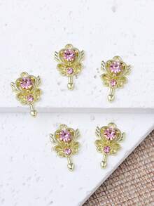 5 件/包时尚魔杖形锌合金吊坠饰品，卡哇伊时尚用品批发 - 5pcs - 查看 18