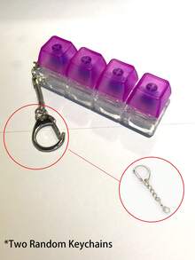 1 pezzo Portachiavi a forma di tastiera - Tasto di digitazione, Giocattolo antistress portatile e leggero, adatto per dattilografi, giocatori, sollievo dallo stress creativo, 9 tasti da premere per musica meccanica, ideale come portachiavi per auto, ufficio e viaggio, unisex, anello per dita, portachiavi rilassante e concentrante, regalo per compleanni, feste e vacanze - Multicolore - Visualizzare 18