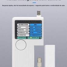 Testador de Cabos  USB, BNC, RJ11, RJ45, Rede - Preto - Visão 5