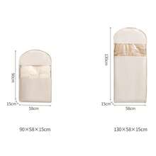 1 pieza Bolsa de almacenamiento de prendas con cremallera, Bolsa de almacenamiento de ropa colgante, Bolsa de ropa comprimible, Bolsa de almacenamiento de armario para abrigos, Bolsa de almacenamiento colgante de armario - Multicolor - Ver 4