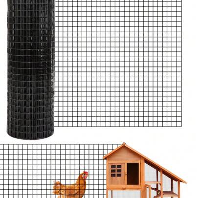 Heavy Duty 1/2 Inch Hardware Cloth – 19 Gauge Galvanized Welded Wire Mesh,  Hot-Dipped For Rust Resistance – Ideal For Chicken Coops, Rabbit Cages, Garden Fencing, Rodent Control – Silver