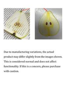 Transparent Acrylic Fruit Shaped Bookmarks, Cute Student Book Page Markers, Durable Physical Book Reading Accessories, Creative Gift For Book Lovers - Multicolor - View 8