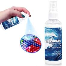150ml Spray sellador para pintura de diamantes, adhesivo para manualidades y artesanía, secado rápido, transparente, fijador y protector para obras de arte con diamantes - azul - Ver 9