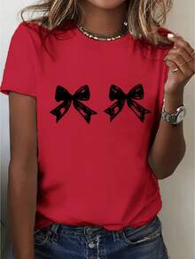 Women T-Shirts - [White] - View 8