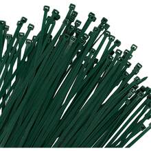 100 chiếc dây buộc cáp nylon màu xanh lá cây dài 20cm, loại tự khóa chịu lực cao, sức chịu tải 40lbs, đa năng dùng để quản lý dây điện. - Xem 1