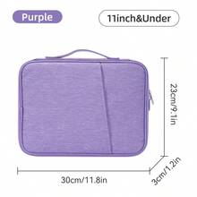DANYCASE 9-13 Inch Tablet Sleeve Bag, Provides Storage And Protection, Built-In Inner Liner, Large Capacity Laptop Bag, Laptop Protective Case, Waterproof Portable Laptop Bag For Travel, Men's Laptop Bag - Multicolor - View 18