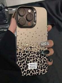 1个2026新年钻石豹纹平面印花IMD激光手机壳，软边硬背，高品质，兼容苹果17/17Pro/17Promax/16/16Plus/16Pro/16ProMax/15/15Plus/15ProMax/14/14Plus/14Pro/14ProMax、13/13Pro/13ProMax、12/12Pro/12ProMax、11/11Pro Max等型号 - 黑色 - 查看 3