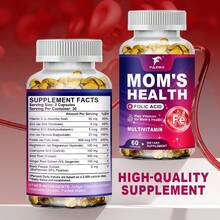 Mom's Health Supplement, With Folate, Vitamin C, SupportsImmune Function, Healthy Iron Levels, Supports Nervous System Health, For People With Iron Deficiency - 3 chai - Xem 2