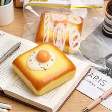 慢回弹模拟面包挤压玩具，缓解压力 - 彩色 - 查看 2