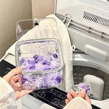 Kotak Penyimpanan Kosmetik Meja Rumah Tangga, Dapat Menyimpan Kosmetik, Set Deterjen Butir, Masker Wajah, Kotak Penyimpanan Transparan dengan Tutup, Dapat Menyimpan Deterjen Cucian, Butiran, Bom Mandi, Pewangi Wajah, Rak Penyimpanan Organizer Ruang Cuci - MultiWarna - View 6