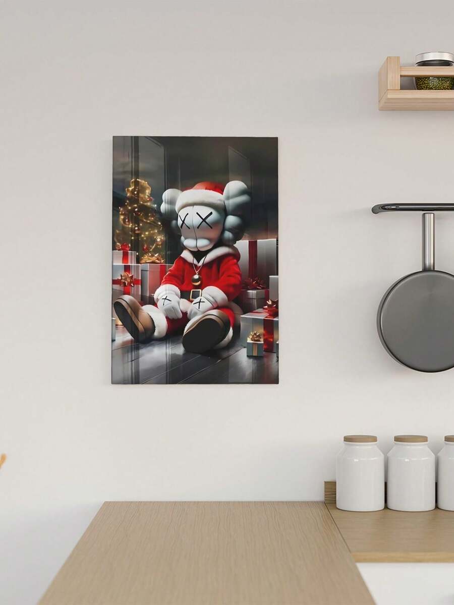 Kawss Kawaii Kaw Canvas Poster Cover With Framed Decoration. A Perfect Choice For New Year's, Thanksgiving, And Christmas, And Also A Perfect Work Of Art For Decorating Rooms, Kitchens, Living Rooms, Halloween, Bathrooms, Homes, Walls, And Bedrooms. - 有框架 - 查看 1