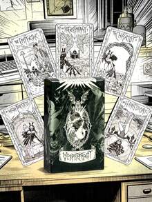 White Cat Tarot Oracle Cards Set For Divination, Healing And Beginners - Multicolor - View 8