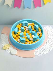 1个狗狗防噎食碗，慢食碗，宠物食品碗，消化健康保护碗，适用于拉布拉多犬、金毛寻回犬和其他小型/中型犬 - 多色 - 查看 10