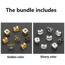 50 pièces/120 pièces Dos de boucles d'oreilles en forme de papillon, butées d'oreilles, écrous de boucles d'oreilles, accessoires de boucles d'oreilles convenant pour la fabrication de bijoux DIY, dos de boucles d'oreilles, composants de boucles d'oreilles, crochets d'oreilles, accessoires de boucles d'oreilles, fermoirs de boucles d'oreilles, tiges de boucles d'oreilles, fournitures d'artisanat fait main, accessoires de fabrication de boucles d'oreilles DIY - bouchons d'oreilles papillon - Voir 7