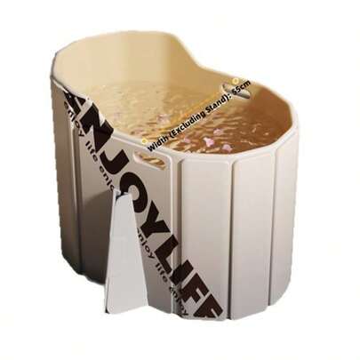 1pc Adult Portable Foldable Large Bathtub, 2-Person Independent Deep Soaking Tub, No Installation Required, Heat Insulation Bathtub Spa, Suitable For Indoor And Outdoor Use, Great Gift - Bathroom Essential