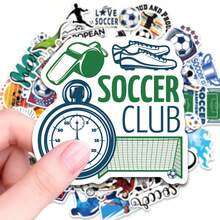 50PCS Soccer Stickers, Waterproof Vinyl Decals For Adults, Sports Fans, Suitable For Water Bottles, Laptops, Skateboards, Luggage, Cars, Bikes, Notebooks, Scrapbooking, DIY Decoration Gifts For Soccer Lovers Scrapbook Supplies - 1 Set - View 5
