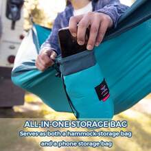 Naturehike 1pc Outdoor Portable Ultralight Hammock, Anti-Tipping, Tear-Resistant, High Load-Bearing, Single/Double Person, Camping Equipment - Multicolor - View 6