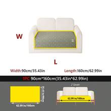 1 chiếc đệm sofa chống trượt bằng vải nhung kẻ sọc màu trơn, thân thiện với da, dùng được cả bốn mùa, có thể giặt máy, dùng để bảo vệ đồ nội thất sofa trong phòng khách, phòng ngủ, phòng học. - Lanting - Xem 34