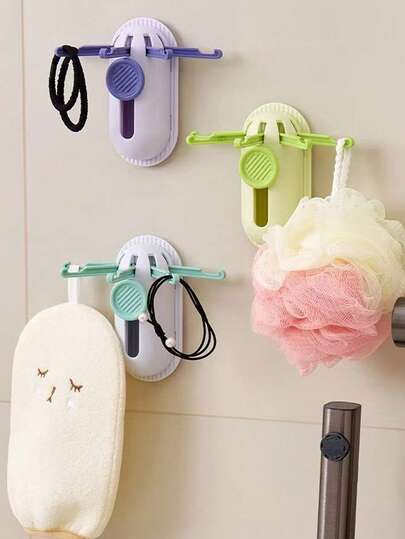 Bộ 1 móc treo đồ dùng phòng tắm, có thể tái sử dụng, đa năng, phù hợp cho gia đình, khách sạn, bệnh viện, trung tâm thương mại và các dịp khác, có thể giặt, lý tưởng để cất giữ và sắp xếp đồ đạc.