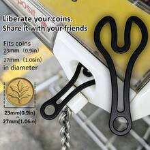 1個/10個 購物車代幣鑰匙圈，超市購物車解鎖工具，3D塑膠材質，適用於解鎖與釋放超市購物車，便攜可重複使用，超市配件，結構緊湊堅固，解鎖工具，新穎鑰匙圈，首選生日禮物，家居裝飾，節日裝飾，可替代硬幣作為新穎裝飾 - 彩色 - 查看 4