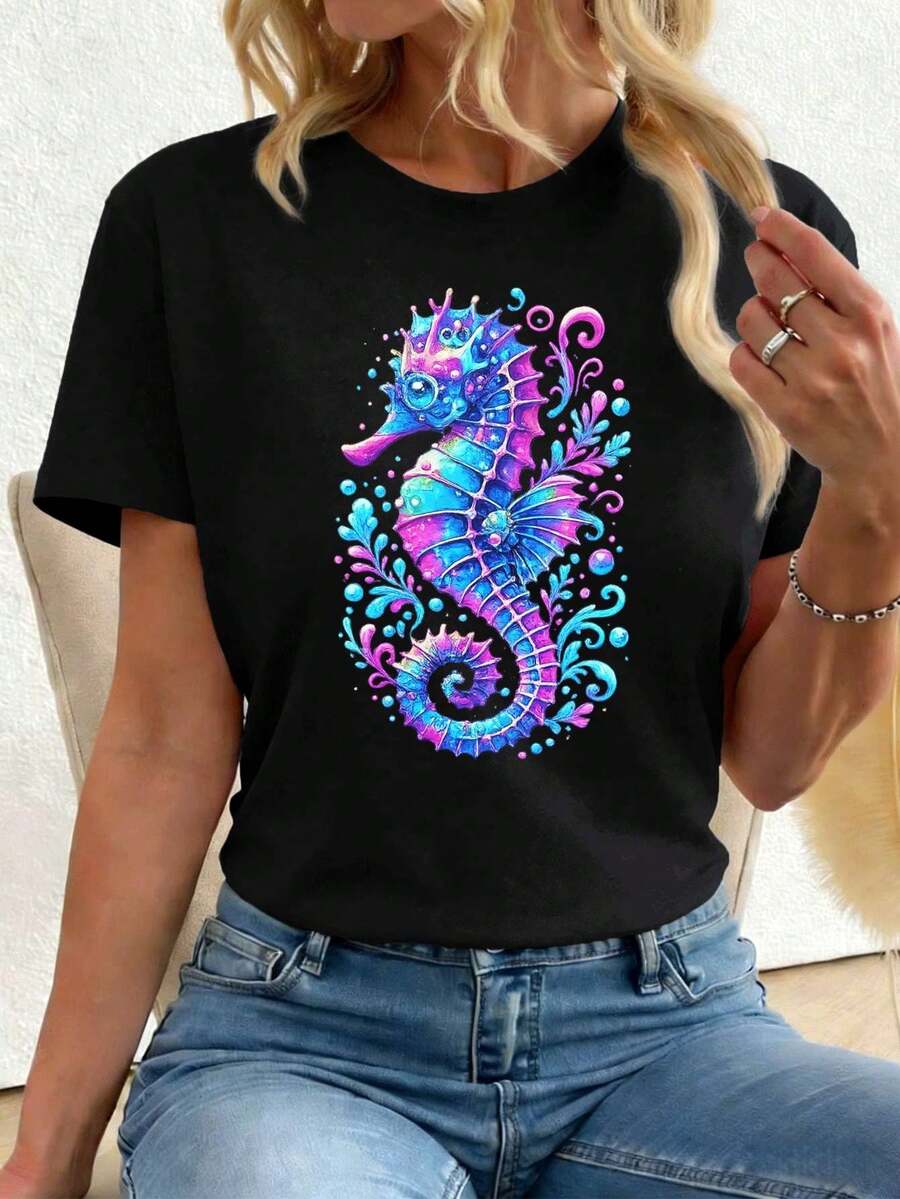 Women T-Shirts - Black - View 1