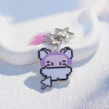 3pcs Pixel Cute Phone Decor, Kawaii Stationery Accessories, Adorable Backpack Pendant, Lovely Keychain (Random Style) - Multicolor - View 7
