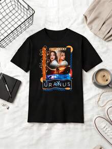T-Shirt Uranus 2324 GL Flim Freenbecky Thailand Unisex Heavy Cotton Tee - Black - View 1