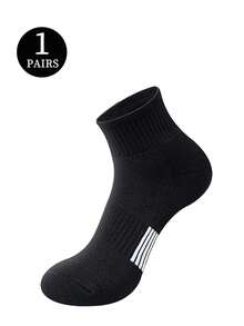 1/6/12 Pairs Heel Gripping Sports Socks, Contrast Stripe Design, Suitable For Daily Commute And Workout - Multicolor - View 22