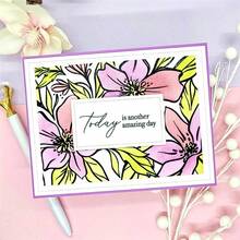 1pc Polka Dot Embossed Background Frame Series Metal Cutting Die, Suitable For DIY Scrapbooking, Card Making And Paper Craft Metal Cutting Mold - LG26-7948 - View 10
