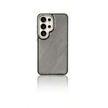 适用于 S22 Ultra、S23 Ultra、S24 Ultra、S25 Ultra、S26 Ultra 的碳纤维纹理磁吸保护壳 - 白色 - 查看 4