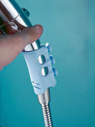 Bộ 1/3 giá đỡ vòi sen không cần khoan, giá đỡ vòi sen chống trượt bằng silicon có thể điều chỉnh, giá treo vòi sen cầm tay di động, phụ kiện lắp đặt vòi sen phòng tắm.