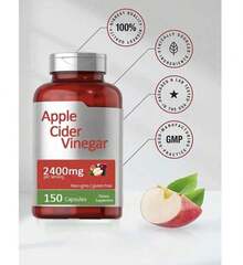 Horbäach Apple Cider Vinegar Capsules – 2400mg Per Serving – High-Potency ACV From Fermented Apples – 150 Capsules – Non-GMO, Gluten-Free, Quick Release - 3 - View 5