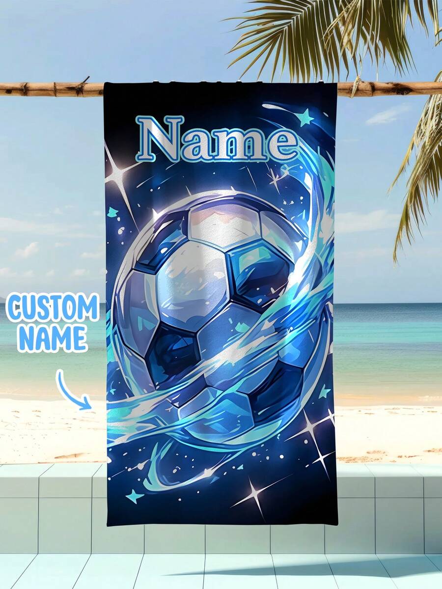 Un asciugamano da spiaggia personalizzato per bambini, un regalo di compleanno estivo perfetto, adatto a ogni tipo di occasione estiva. Personalizza asciugamani da spiaggia e accessori per la spiaggia, la piscina, i viaggi, il campeggio, lo yoga e altro ancora. - Multicolore - Visualizzare 1