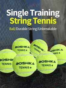 Entrenador de tenis con cuerda elástica, entrenamiento de tenis individual para deportes y acondicionamiento físico - Multicolor - Ver 3