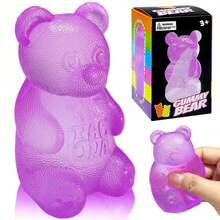 1/4pcs Teddy Bear Candy Ball Squeeze Toy Anxiety Relief Sensory Stress Relief Slow Rebound Squeeze Toy For Kids Adults Birthday Party Gift Bag Filler Minimalist Exquisite Atmospheric Malt Filling Sensory Game Squeezy Toy MJWU - Aurora - 查看 10