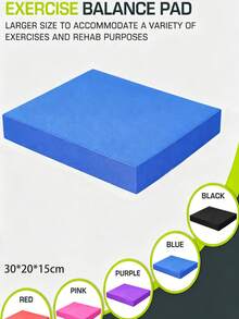 1/2件多功能瑜珈墊 35x80cm/173*61cm EVA & 矽膠材質 1000GSM 高密度防滑耐磨防水運動墊，附腳位定位線與攜帶繩，可水洗便攜式健身皮拉提平板撐深蹲訓練墊，適用於居家健身房木地板、磁磚、水泥地板，適合節日、生日、母親節禮物 - 彩色 - 查看 3