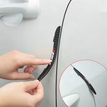4/8入碳纖維紋路車門邊緣防撞條，雙尖端設計，耐用PVC防刮，保護車漆，裝飾兼實用 - 碳纖紋雙尖防撞條 - 查看 9