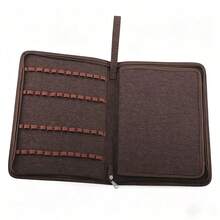 48 /24/ 10 Slots Fountain Pen Case Organizer Bag - Premium Waterproof Canvas Pen Display Holder - 102448 - View 6