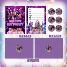 Hasbro 36 thiệp chúc mừng chủ đề săn phù thủy K-POP, chất liệu giấy dày, thiết kế chủ đề u tối, thiệp mời dự tiệc phù hợp cho các buổi gặp gỡ người hâm mộ. - Nhiều màu - Xem 3