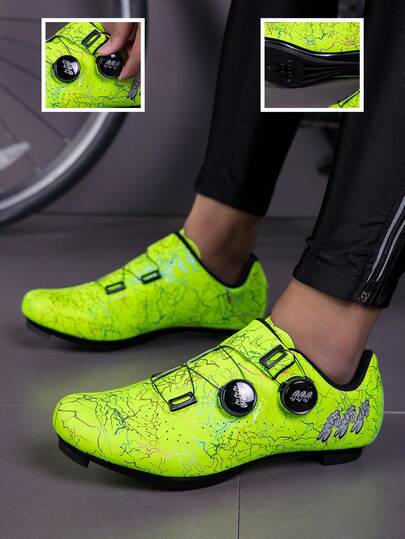 Teenagers' Road Cycling Shoes, Outdoor Sports Rotary Buckle Bicycle Shoes