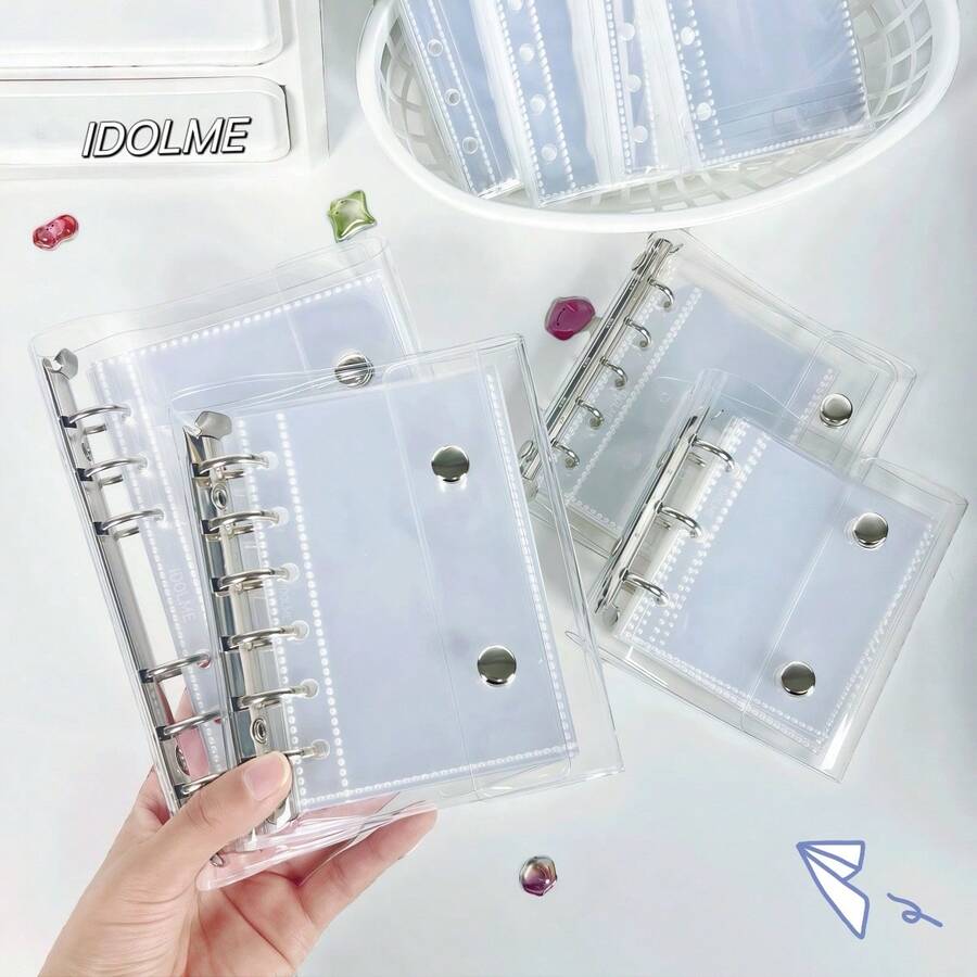 1本A5/A6/A7贴纸簿，A5计划本，A7活页夹，A5替换装，附赠10张高品质透明替换贴纸，可用于DIY贴纸、贴纸簿交换、节日礼物、返校用品