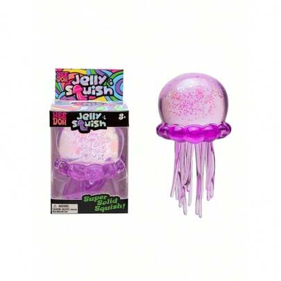 1pc New Nee Doh Soft Octopus Stress Relief Toy - Squishy Malt Texture Silicone Jellyfish Squeeze Toy - Exquisite Gift Choice - Birthday Gift - Holiday Gift - Christmas Gift, Soft Octopus Water Sensation Toy, Slow Rebound Stress Relief Quiet Item, Malt Filling, Suitable For Teen Prizes (Random Color)
