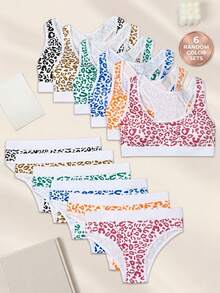 SIETEROSA SIETE ROSA 6 Pack Teen Girls Underwear Set, Cotton Breathable Comfortable Panties For Ages 10-14, Everyday Briefs - Multicolor - View 1