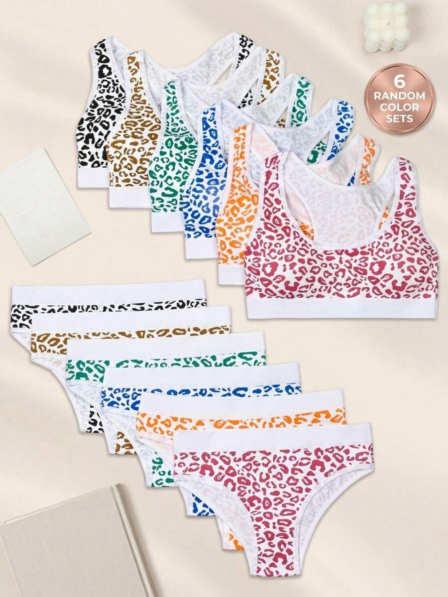 SIETEROSA SIETE ROSA 6 Pack Teen Girls Underwear Set, Cotton Breathable Comfortable Panties For Ages 10-14, Everyday Briefs - Multicolor - View 1