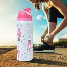 OwaIa Nutcracker Double-Drink Insulated Stainless Steel Outdoor Sports Water Bottle, Travel Water Bottle, 32OZ/945ml Large-Capacity Bicycle Water Bottle, Lockable Lid 100% Leak-Proof Sports Water Cup, Suitable For Outdoor Sports, Cycling, Office, Home, Car, Camping And Travel - Nutcracker - View 2